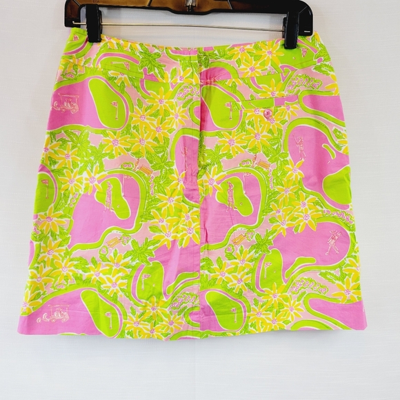 Vintage Lilly Pulitzer Golf Print Skort size 4 - Picture 4 of 6